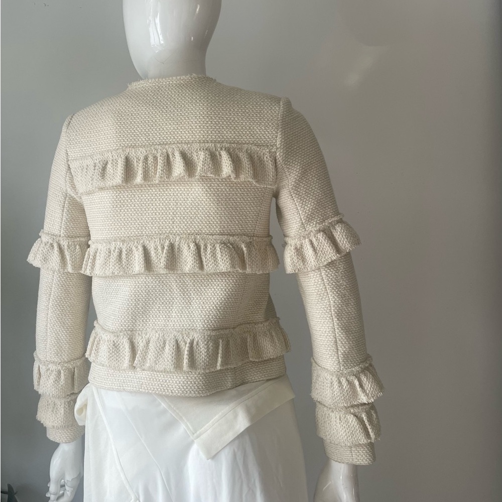 Club Monaco Textured Cream Jacket - Picture 7 of 8